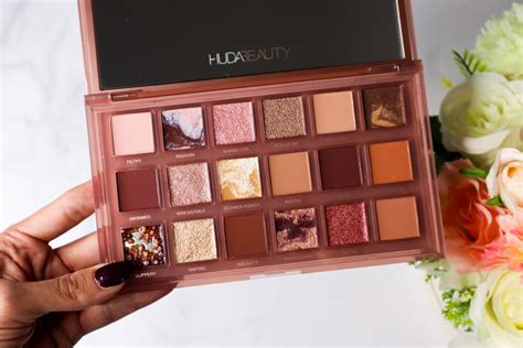 the huda beauty naughty nude eyeshadow palette review vanity owl