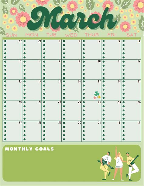 9 And 10 Calendar March Ipad Planner Templates Wedding