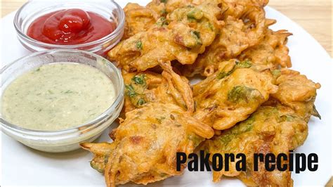 Easy Pakora Recipe Homemade Pakorey Quick Onion Bhaji Youtube