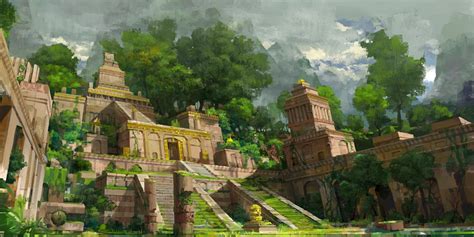 Secret Temple By Molybdenumgp03 On Deviantart Fantasy Art Landscapes