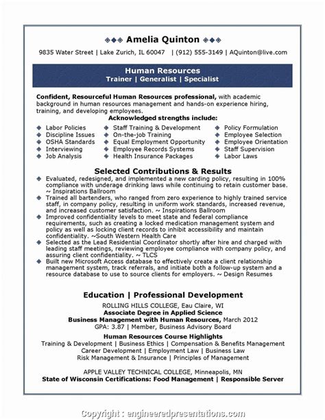 But you need a cv to tell your story. Unique Sample Resume Format For Hr Executive Admin ...