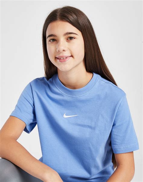 Blue Nike Girls Essential Boxy T Shirt Junior Jd Sports Global