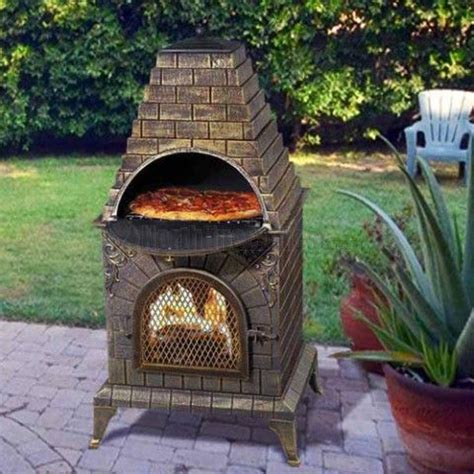 These wonderful items are constructed from different materials including cast iron, stainless steel, stone, etc. NorthlineExpress.com - Aztec Allure Cast Iron Chiminea ...
