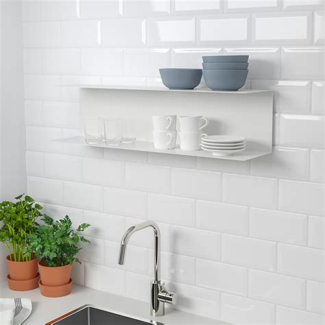 Botkyrka Wall Shelf White 80x20 Cm Ikea