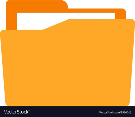 File In Folder Royalty Free Vector Image Vectorstock