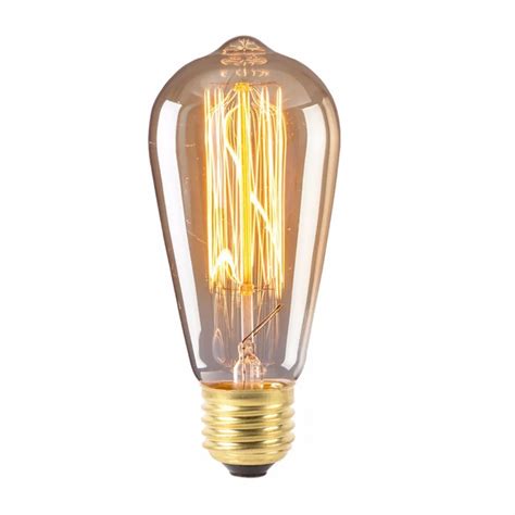 1pcs Filament Bulbs 40w E27 St58 Warm White Retro Dimmable Decorative