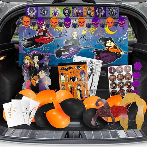 Covtoy Trunk Or Treat Car Decorations Kit Halloween Monster Car