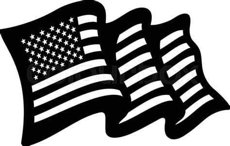 American Flag Vector Black And White At Getdrawings Free