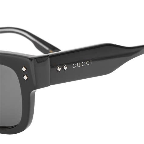 gucci eyewear gg1217s sunglasses black and grey end us