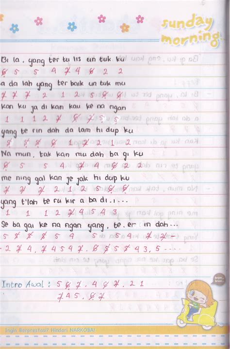 Aku yang lemah tanpamu aku yang rentan karena cinta yang t'lah hilang darimu. Not Angka : Samsons - Kenangan Terindah | Aulia's World