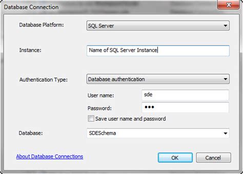 Howto Create An Sde Schema Geodatabase Using The Enable Enterprise