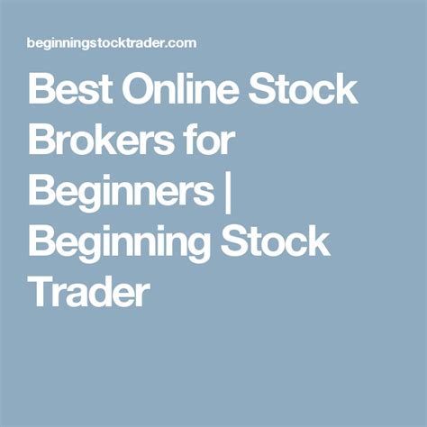 They let you put money in and. Best Online Stock Brokers for Beginners | Beginning Stock ...