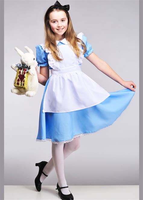 Childrens Traditional Blue Wonderland Alice Costume