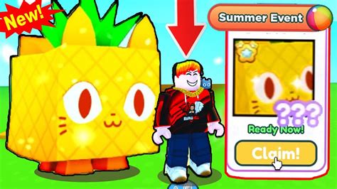 Ce Trebuie Sa FACI Sa Iei Huge Pineapple Cat Gratis In Pet Simulator X YouTube