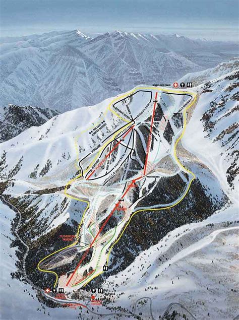 Sundance Trail Map Sundance Resort Utah Ski Resorts Ski Resort