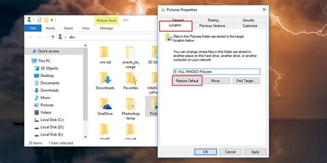 How To Restore Your Personal Folders To Their Default Locations In