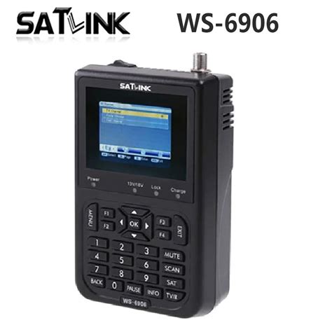 Satlink Ws 6906 Digital Satellite Finder 3 5 Lcd Dvb S Fta Data Signal