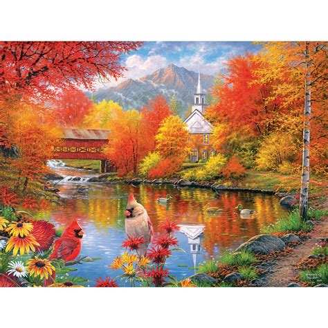Autumn Tranquility 1000 Piece Jigsaw Puzzle Bits And Pieces