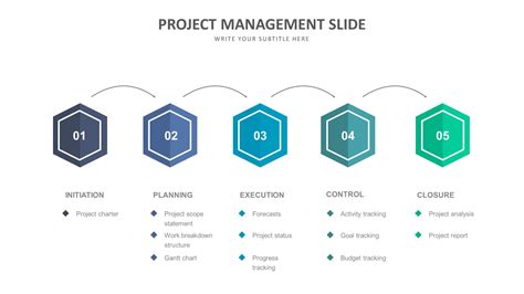 Project Management Slide Templates Biz Infograph