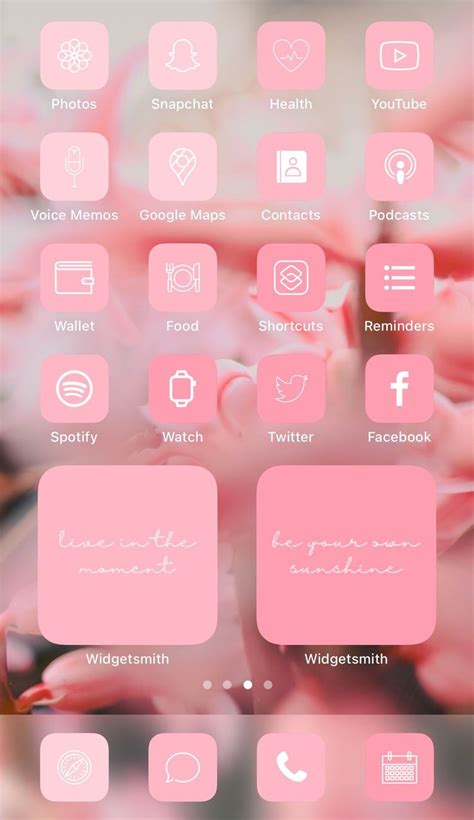 Phone Icon Aesthetic Pink Homescreen Ios14 Nahucarletti Mauve Shortcuts