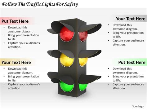 0514 Follow The Traffic Lights For Safety Image Graphics For Powerpoint