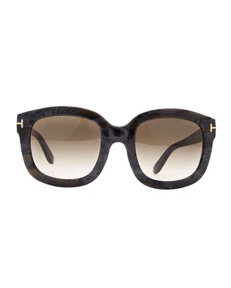 Tom Ford Christophe Square Sunglasses Black