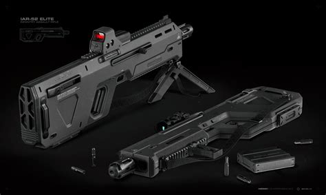 Iar 52 Elite Infantry Assault Rifle Enhanced Unibody Design With