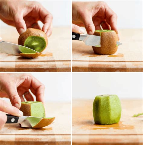 How To Cut A Kiwi Step By Step Tutorial Feelgoodfoodie