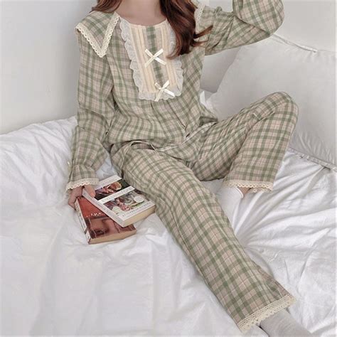 Victorian Vintage Style Sleepwear Pyjama Set Women Elegant Etsy
