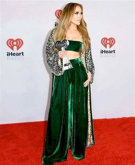Jennifer Lopez Flaunts Her Killer Abs In Robert Cavalli Emerald Velvet