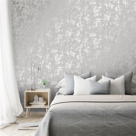 Grey Textured Wallpaper Bedroom 1000x1000 Wallpaper