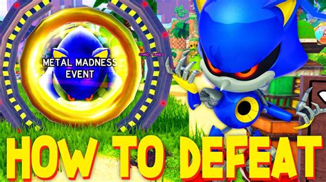 How To Defeat Metal Sonic In Metal Madness Event Sonic Speed