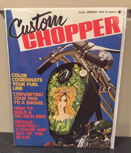 Custom Chopper Magazine January 1974 Bingos Swap Meet Garage