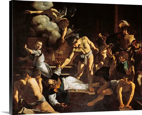 Martyrdom Of St Matthew By Caravaggio 1599 1600 San Luigi Dei Francesi Church Rome Wall Art
