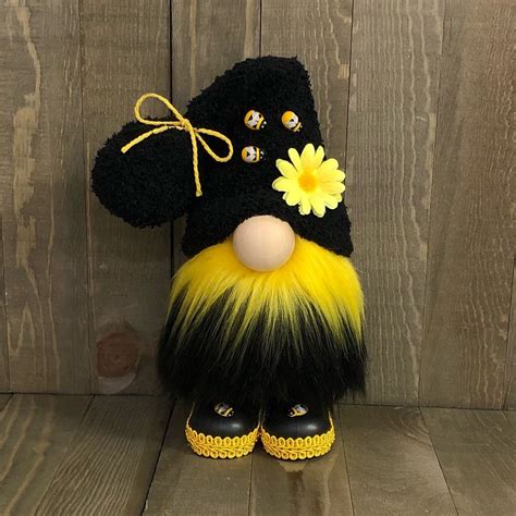 Bumble Bee Gnome Honey Bee Gnome Spring Gnome Summer Etsy