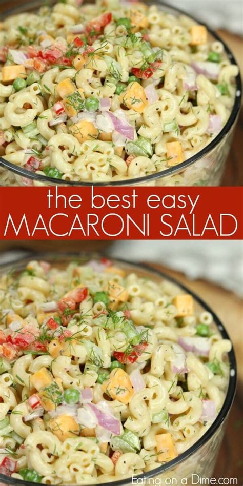 Drain in a colander and run under cold water to stop the cooking. Easy Macaroni Salad Recipe Mayonnaise | HEALTHY RECIPES