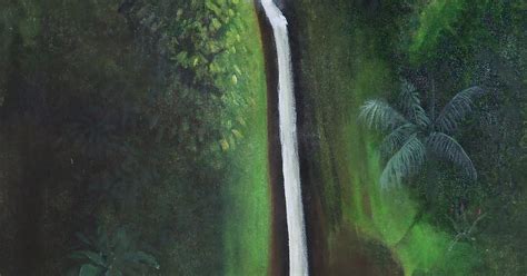 Jungle And Rainforest Art Of Costa Rica Tropical Waterfall Landscape