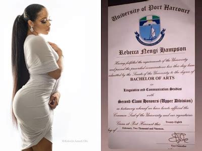 Picture Of Nengi S Original Uniport Certificate Surfaces Ladun Liadi S Blog