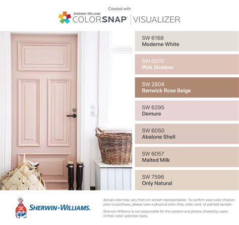 Sherwin Williams Pink Shadow Home Decor Paint