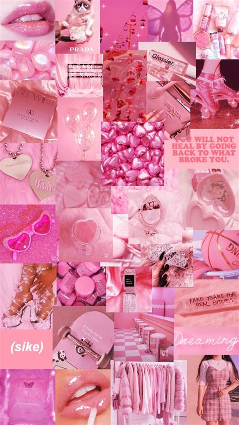 Wallpaper Aesthetic Rosa Pink Wallpaper Girly Hot Pink Wallpaper