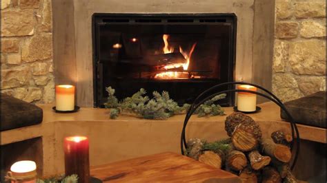 Christmas Yule Log Fireplace Heavenly Christmas Instrumental Music