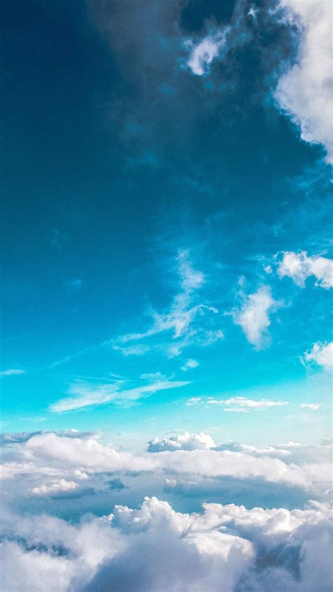 Download Blue Sky Portrait Wallpaper