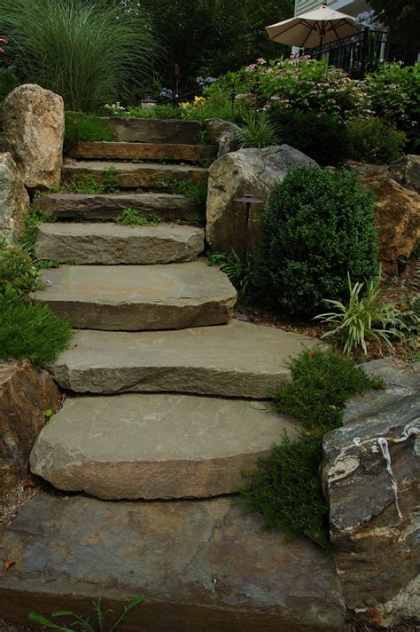 Curved Stone Stairs