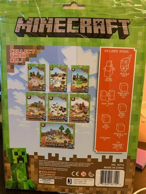 Minecraft Papercraft Snow Biome Paper Hobby Action Figure Toy Building