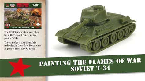 Painting A 15mm Flames Of War Tanks Soviet T 34 Tank Youtube