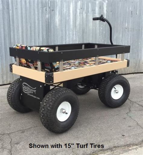 Electric Wagon With Big Wheels For The Beach 30 X 60