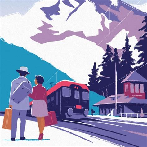 Designs Full Page Illustration As Nostalgic Travel Poster Within