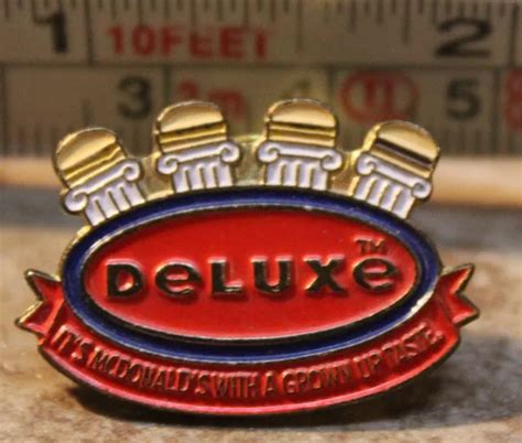 mcdonalds arch deluxe grown up taste employee collectible pinback pin button 11 08 picclick