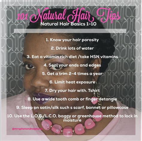 101 Natural Hair Tips Natural Hair Care Basics 1 10 Mrsphatandnaptural