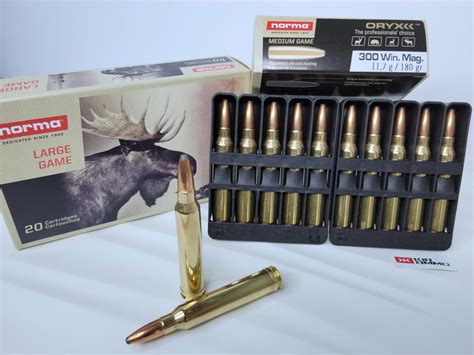 Norma 300 Win Mag Ammunition 20174762 180 Grain Oryx Bonded Soft Point